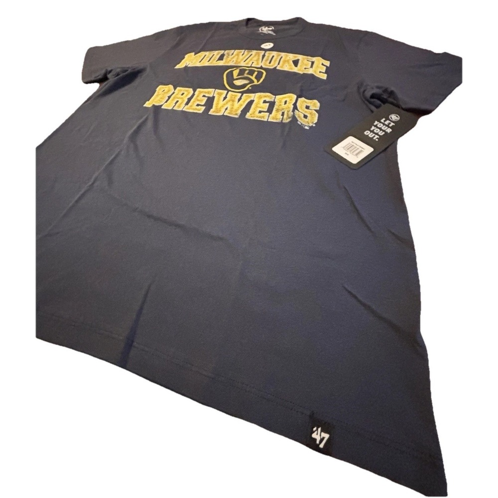 Milwaukee Brewers‎ Men's Blue MLB Baseball T-Shirt - '47 Brand - Medium - Picture 4 of 4